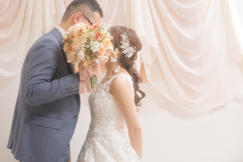 お顔隠しショット