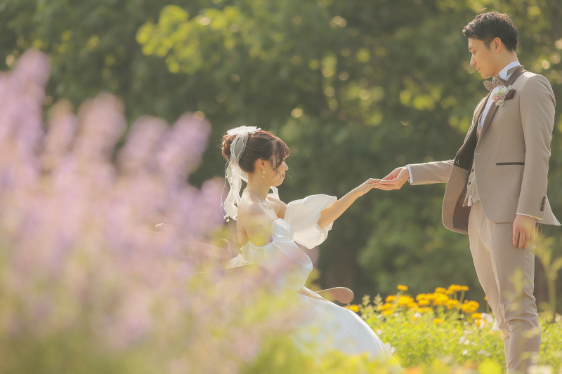 エスコートする1シーン