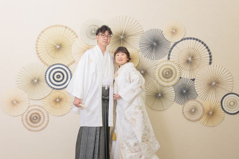 白無垢×白袴に衣装チェンジ!