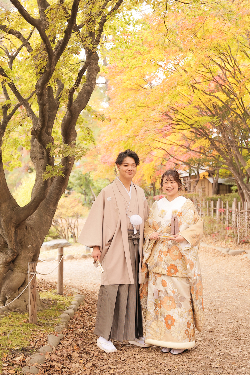 紅葉が綺麗な中島公園から撮影スタートです!