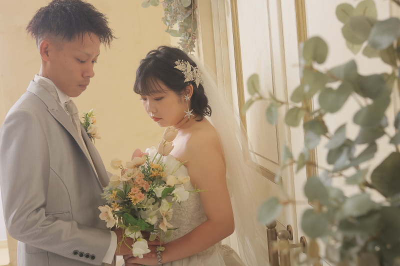 ブーケをもって