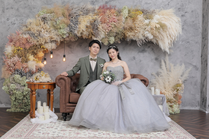 ドライフラワーのセットが可愛い◎