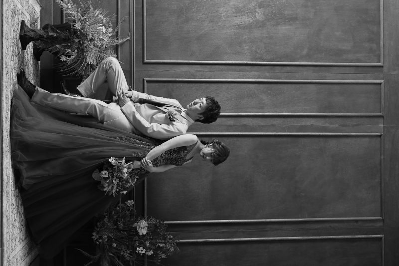 モノクロでかっこいい雰囲気で