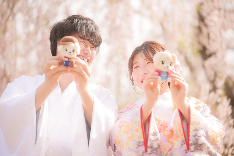 お気に入りの小物と一緒に⚘