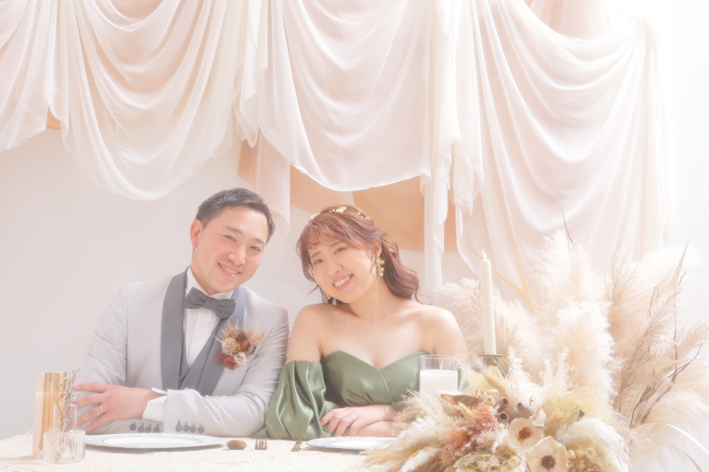 披露宴風のおしゃれなセット