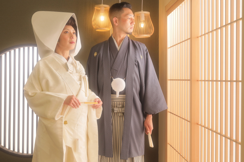 白無垢・綿帽子