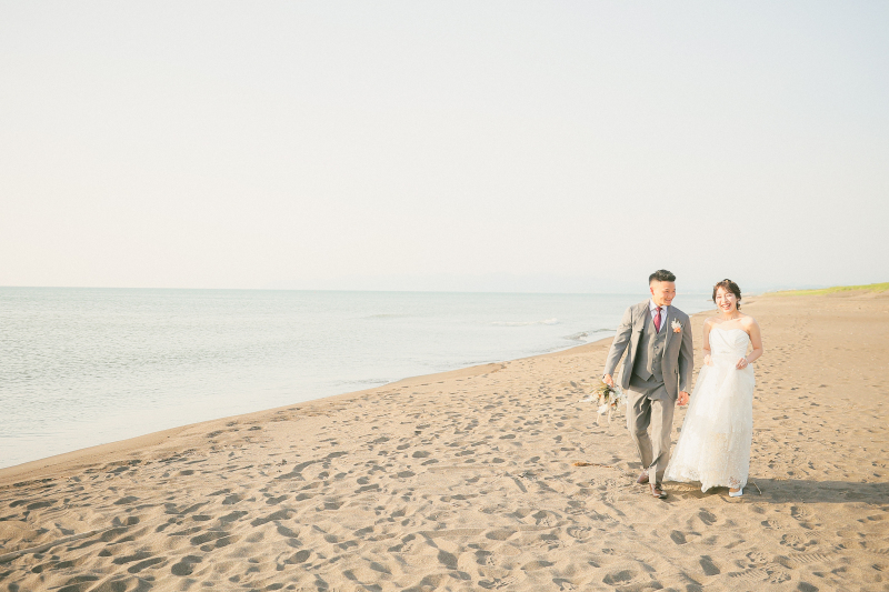 海沿いを仲良く