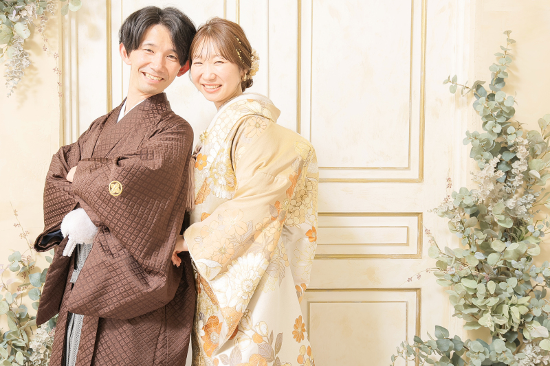 アンティーク調の扉前