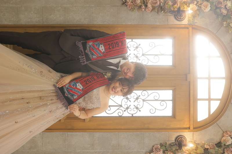 タオルを持って