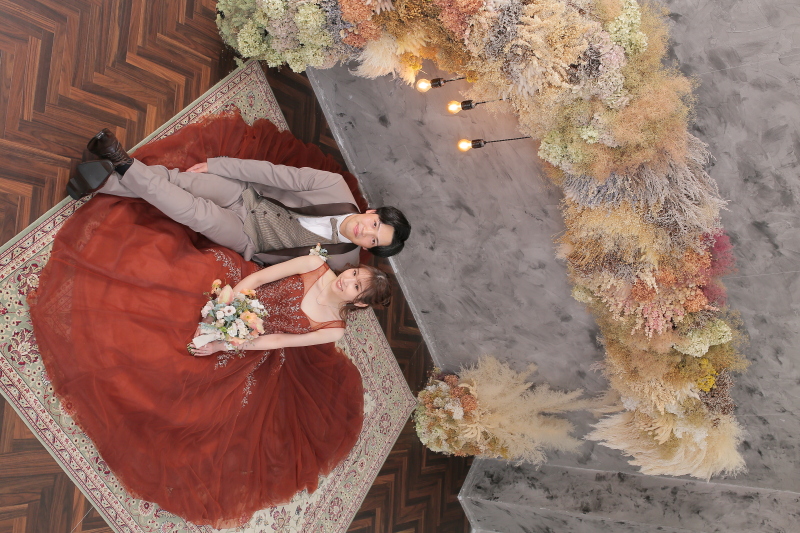 ドレスで作るハート♡