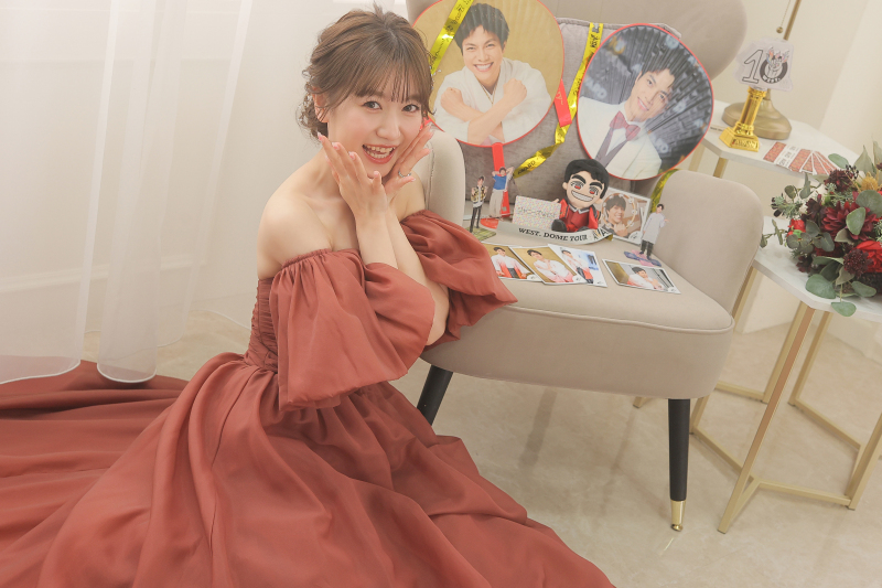 担当のグッズを並べて♡