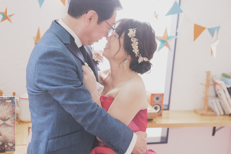 鼻と鼻とくっつけて