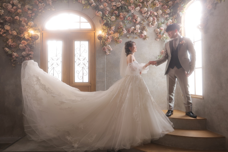 エスコートされているような