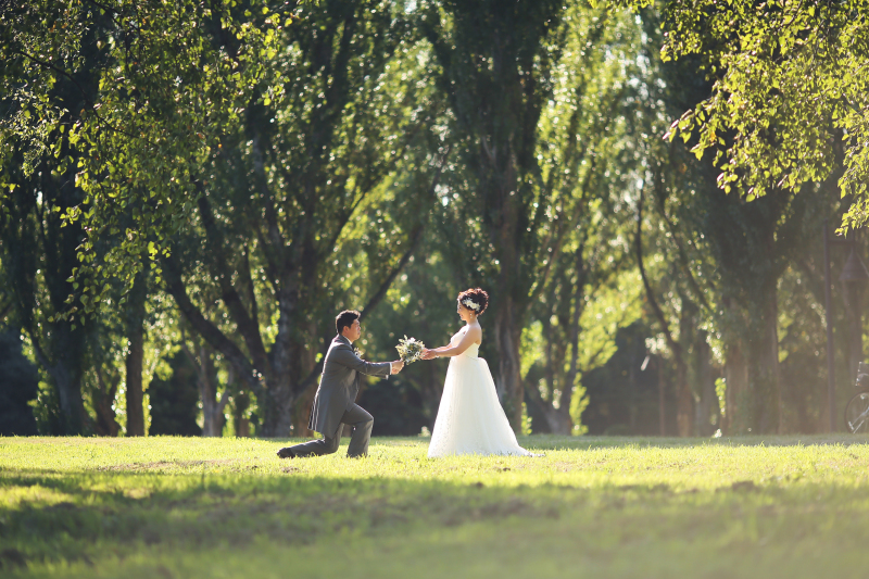 ブーケ渡しがドラマチック❀