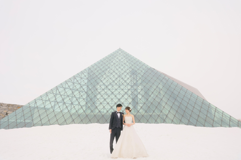 象徴ともいえるガラスのピラミッド⚘