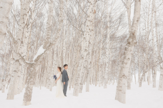 【ロケーション・スタジオ】雪景色とかわいいセット♪