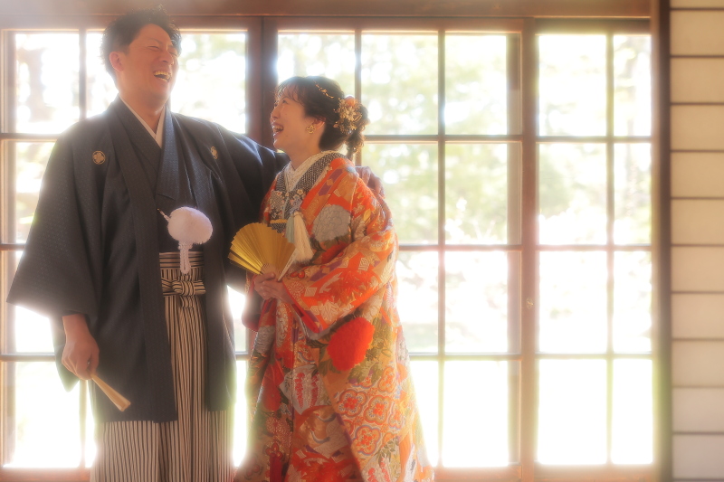 笑い合いながら♪