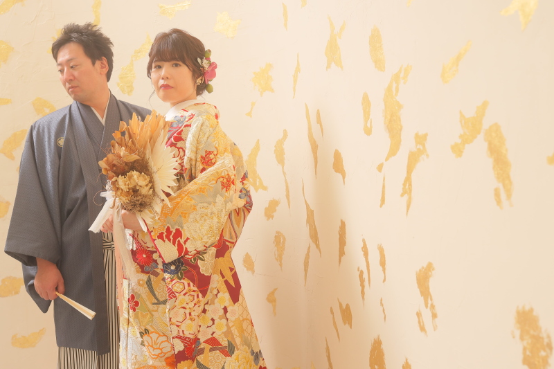 煌びやかな色打掛