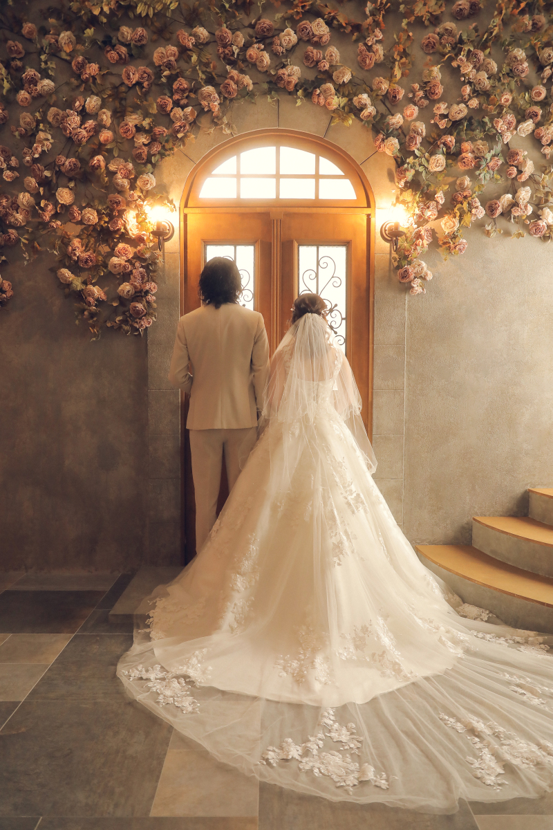 ドレスの特徴を活かして