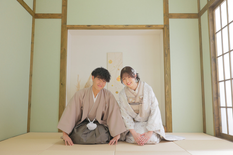 和装でお辞儀♪