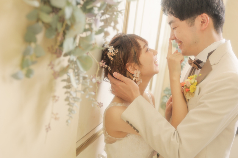 じゃれ合うお2人