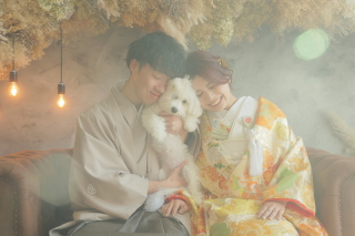 可愛いワンコと一緒に♪