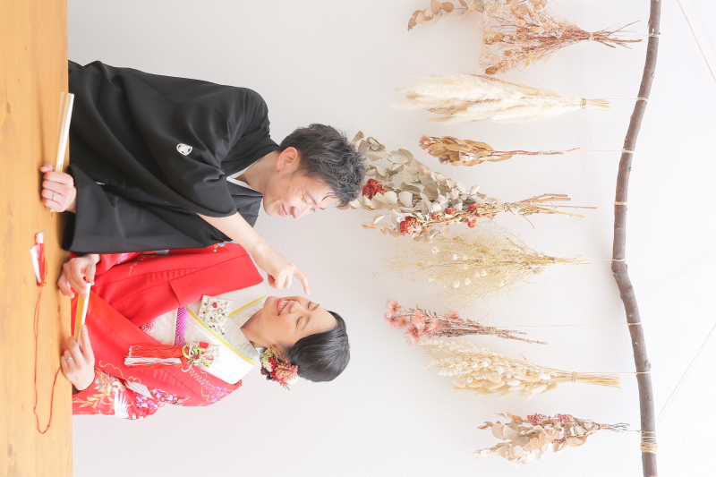 ドライフラワー×和装❀