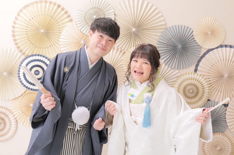 おそろいのポーズでハイ、チーズ！