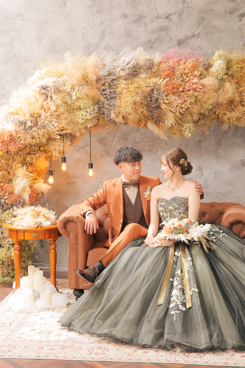 鮮やかなドライフラワーのセット❁