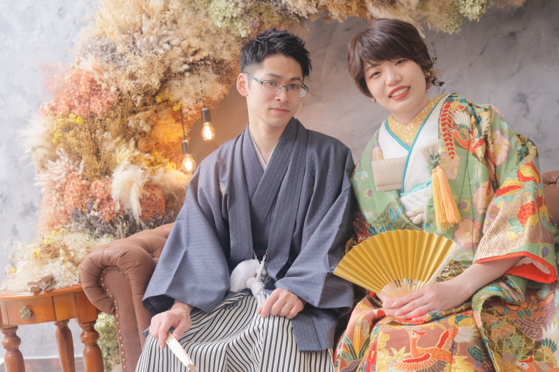 和装×ドライフラワー❁