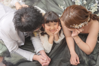 お子様と一緒のウエディングフォト❁
