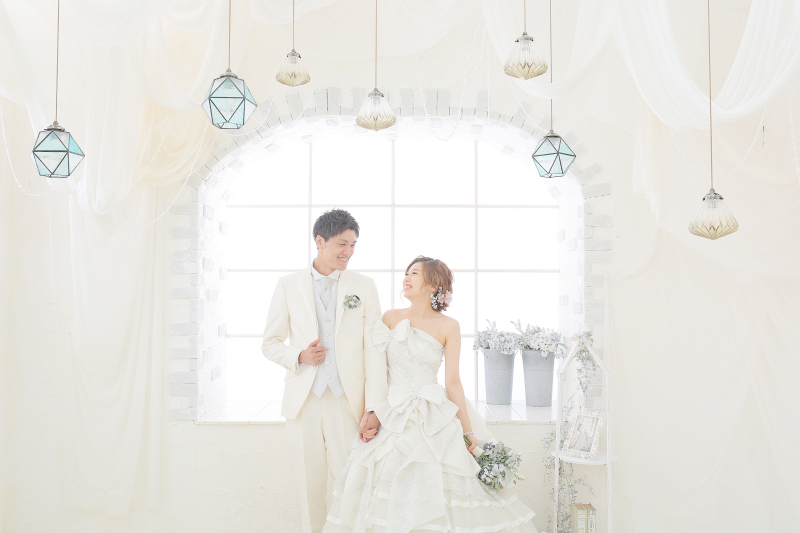 白で統一したコーディネート