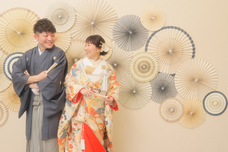 和装から撮影スタート!