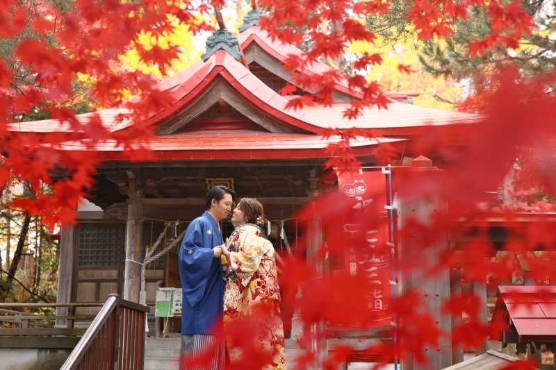 紅葉に包まれて