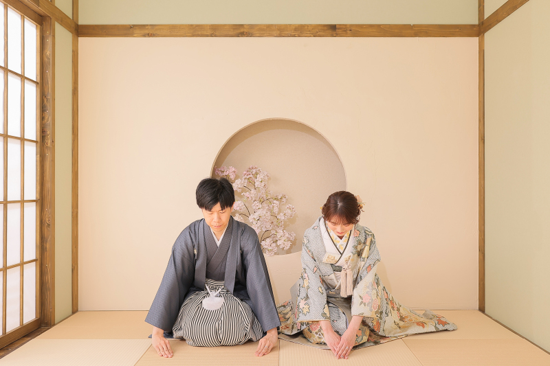 最後は和装ならではのシーンで終了です