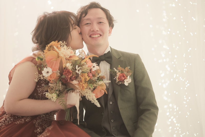 ほっぺにちゅー♡