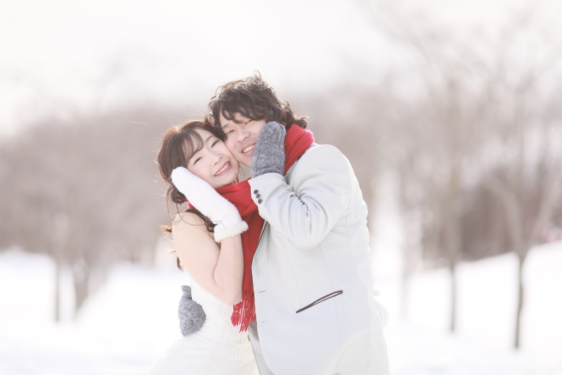 ほっぺとほっぺをくっつけて