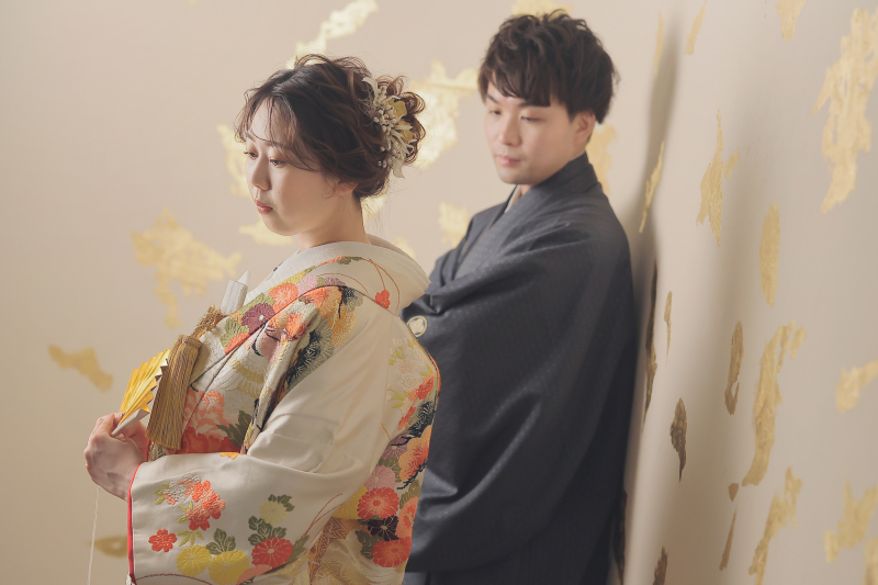 金箔のセット×和装