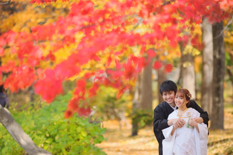 大人気の紅葉ロケ