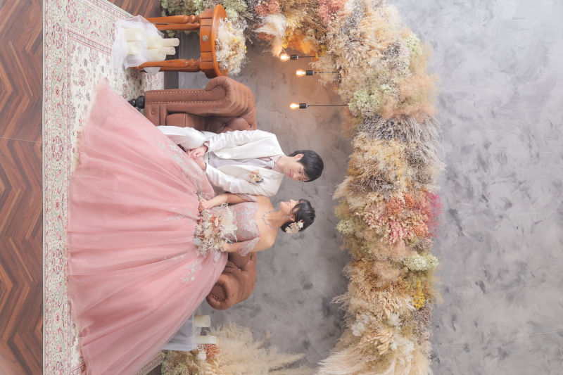 3着目はカラードレスで・・