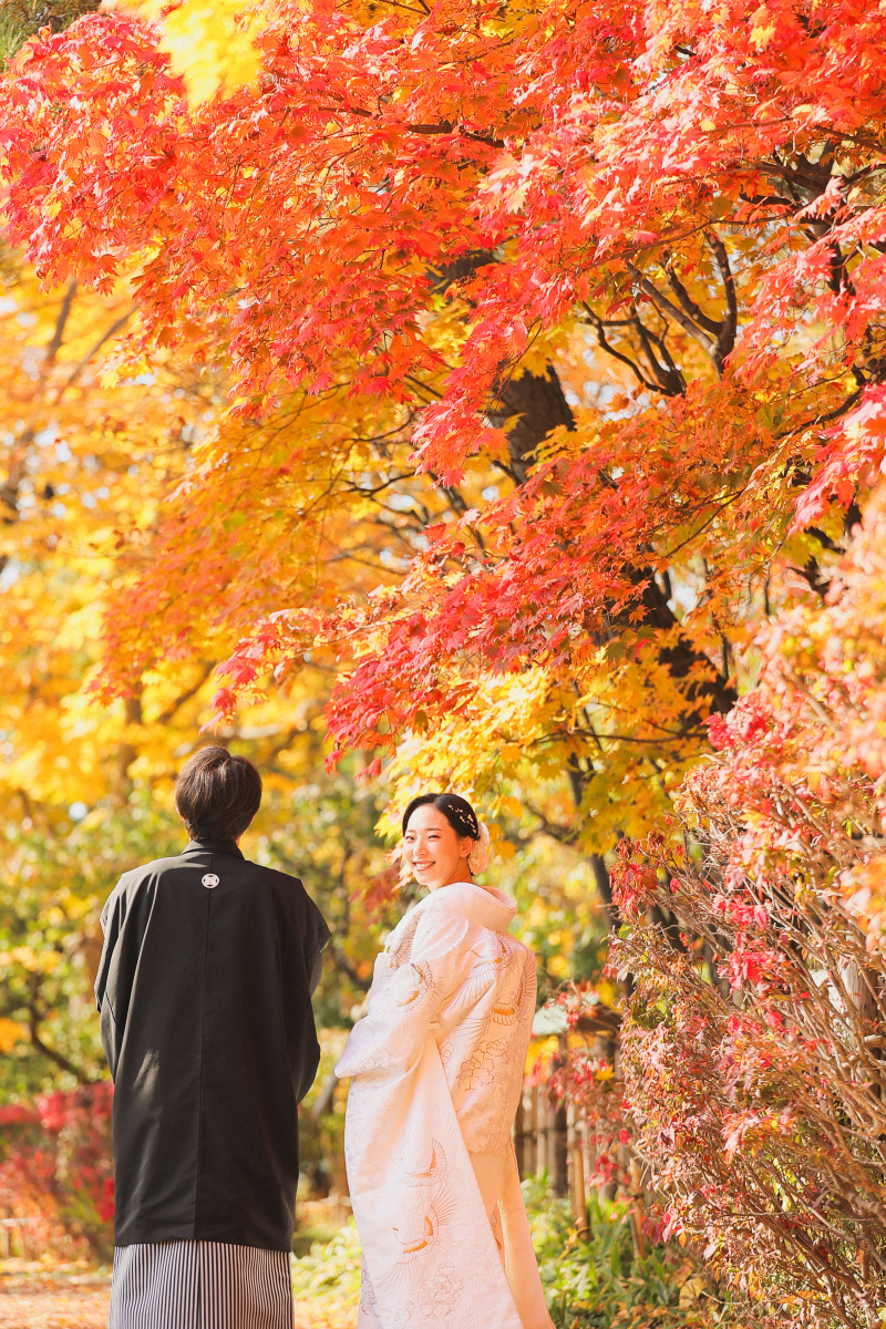 紅葉の中で・・