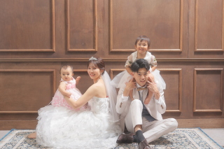お子さまと一緒のウエディングフォト♡