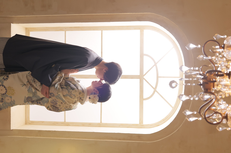 シャンデリアと一緒に