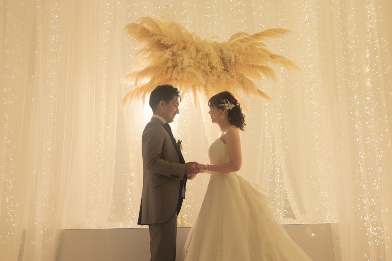 向かい合わせで