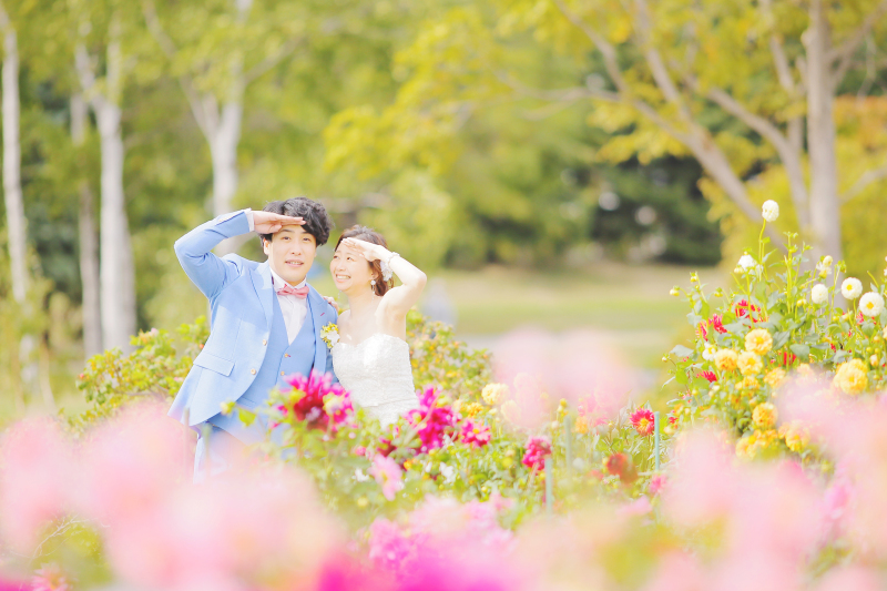 お花に囲まれながら❁