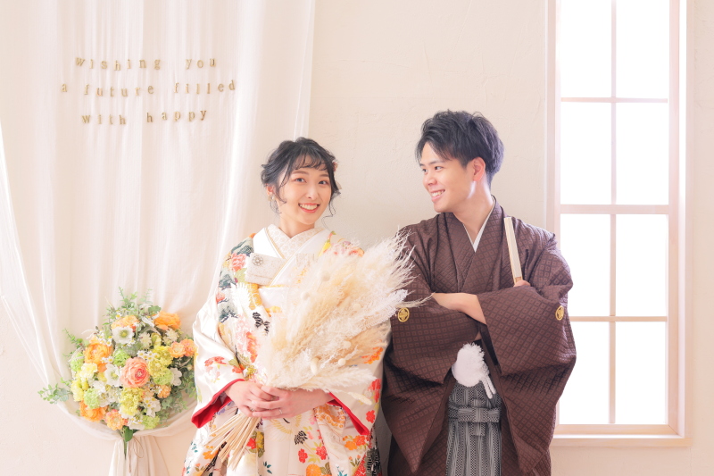 和装×ドライフラワー