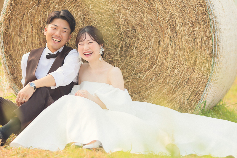 北海道ならではの牧草ロール