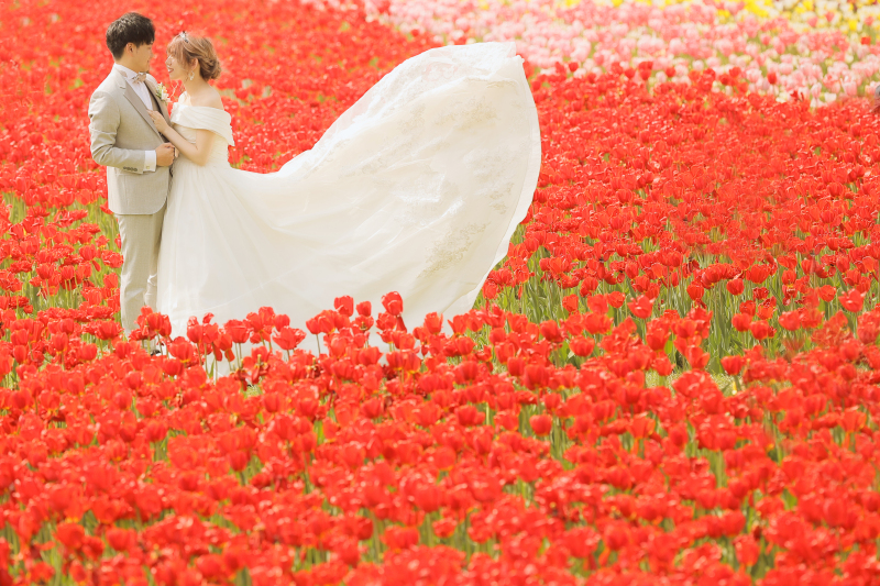 最後はドレスをなびかせたショット!