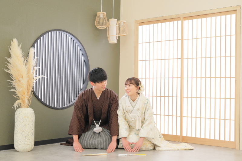 和装前撮りの定番ショット!