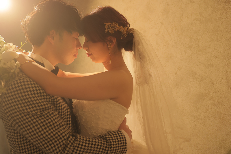 ギュッと寄り添って